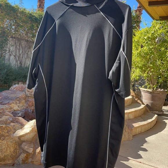 Nike Golf Shirt, Black w/White Detailing, Size XL, Worn Once, Like New - Picture 2 of 8